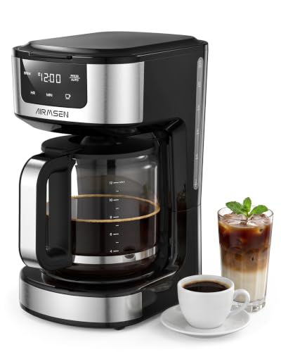 AIRMSEN Drip Coffee Maker 12-Cup Programmable