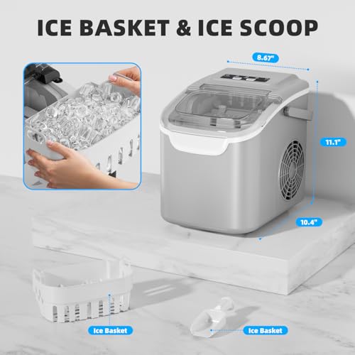 Antarctic Star Countertop Ice Maker, Portable Ice Machine