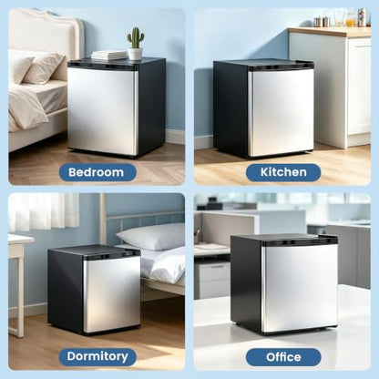 Electactic 1.3 Cu.Ft Mini Fridge, Single Door Compact Refrigerator