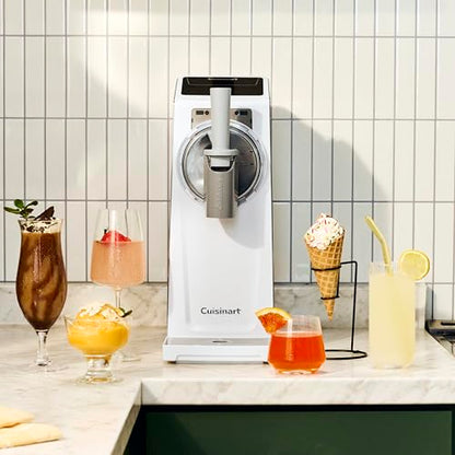 Cuisinart 6-in-1 Slushy & Soft-Serve Maker, Ice Cream Maker Machine Makes Soft-Serve Ice Cream, Slushies, Sorbet and More, Quick-Freeze Chill Technology Maintains Perfect Temperature, ICE-200