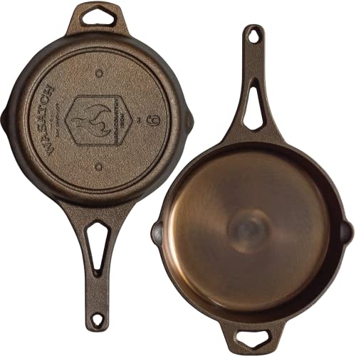 Backcountry Iron 6 Inch Smooth Wasatch Pre-Seasoned Round Cast Iron Skillet