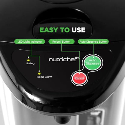NutriChef 5.2 Qt Hot Water Dispenser with 5 Temperature Settings