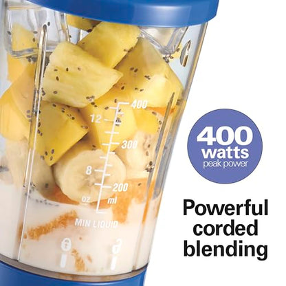 Hamilton Beach Portable Blender for Smoothies With 14 oz. Travel Jar