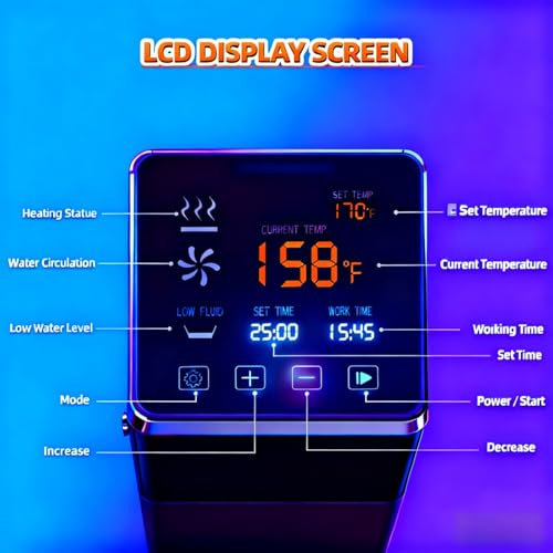 Commercial Sous Vide Precision Cooker 1400W | Fast-Heating Immersion Circulator | Thermal Sous Vide Machine with Accurate Temperature & Timer | IPX7 Waterproof | Quiet | For Restaurants & Home Kitchen