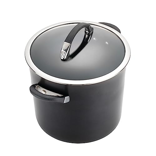 Circulon Symmetry Hard Anodized Nonstick Cookware, Cooking Pots, Induction Pots and Pans Set, 11-Piece, Black