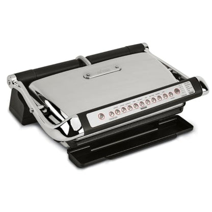 All-Clad Electric Indoor Grill, AutoSense Stainless Steel Panini Grill Press Sandwich Maker, Automatic 1800W Smokeless, Removable Plates, Dishwasher Safe