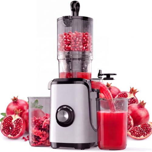 KMFurnila Juicer Machines, Electric Slow Masticating Cold Press Juicer