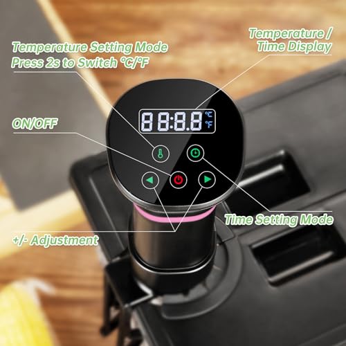 Sous Vide Cooker Machine 1000W Immersion Circulator with Recipe