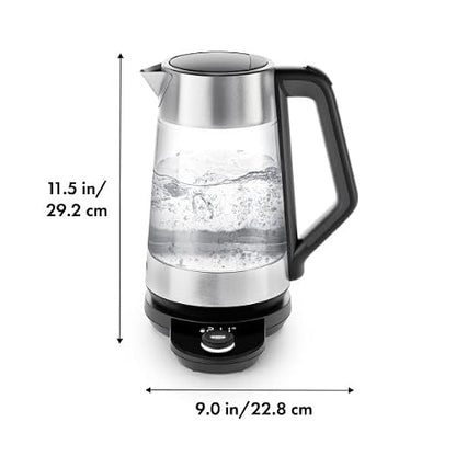 OXO Brew Adjustable Temperature Kettle, Electric Kettle, Glass and Stainless Steel, Holds Temperature for 30 Minutes