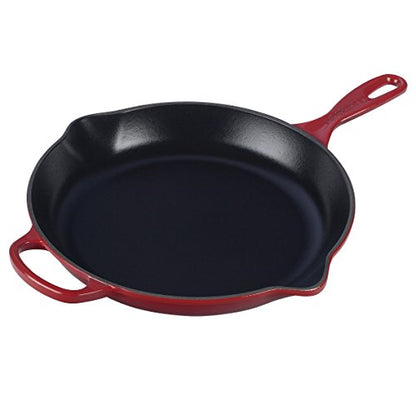 Le Creuset Enameled Cast Iron Signature Iron Handle Skillet, 9", Cerise