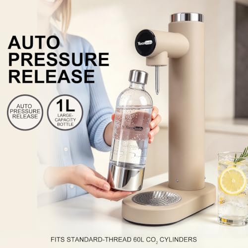 YOCOSODA Carbonator Soda Maker, Sparkling Water Maker Machine for Home