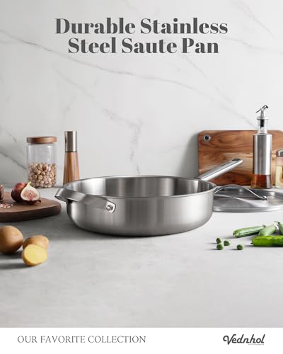 Stainless Steel Cookware Set, 8 Pcs Tir-Ply Pots and Pans Set, PFOA&PTFE Free, Dishwasher&Oven Safe, Kitchen Induction Compatible, ollas de acero inoxidable para cocinar