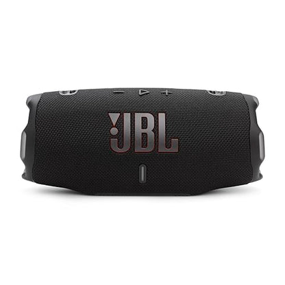 JBL Charge 6 - Portable Waterproof & Drop-Proof Bluetooth Speaker, Bold JBL Pro Sound with AI Sound Boost, 28Hrs of Playtime, Built-in powerbank & Comes with a Sturdy/Removable Carrying Strap (Black)