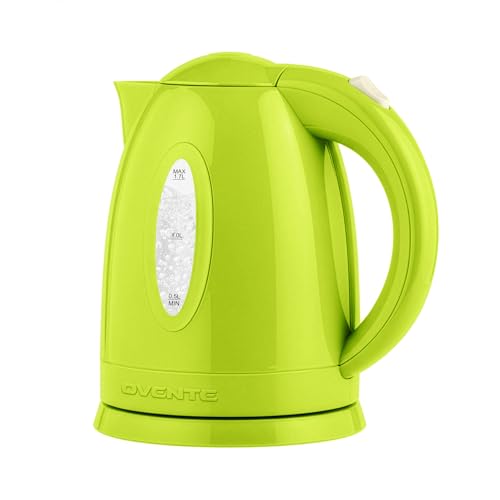 OVENTE 1.7L Electric Tea Kettle, Fast Boiling Water Heater, Green KP72G