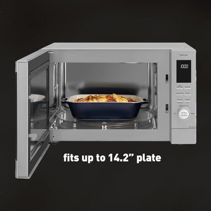 Panasonic HomeChef 4-in-1 Countertop Microwave Air Fryer Combo, Time-Saving 20 Presets + App-Linked Recipes, 1000W 1.2 cu ft Inverter Multi Oven & Convection Tech – NN-CV87QS Stainless Steel