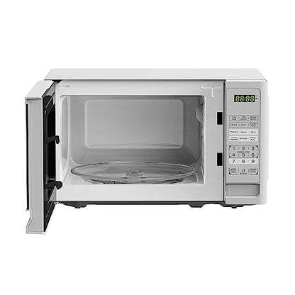 BLACK+DECKER Compact Countertop Microwave Oven 0.7 Cu. Ft. 700-Watts with LED Lighting, Child Lock, White