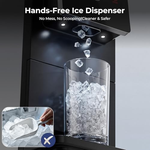 Antarctic Star Nugget Ice Maker Countertop with Self-Dispensing, 33lbs/24H