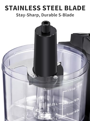 Reemix 1.5-Cup Electric Food Chopper, 100W Mini Food Processor Meat Grinder