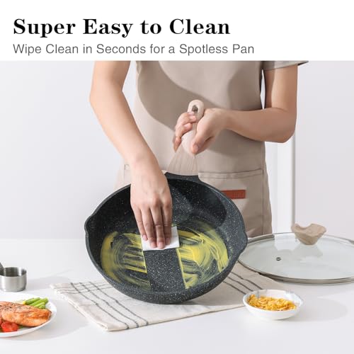 Kordisen Nonstick Frying Pan Skillet, 8 Inch Small Egg Omelet Pan, Healthy and Non Toxic, Induction Compatible, PFOA Free