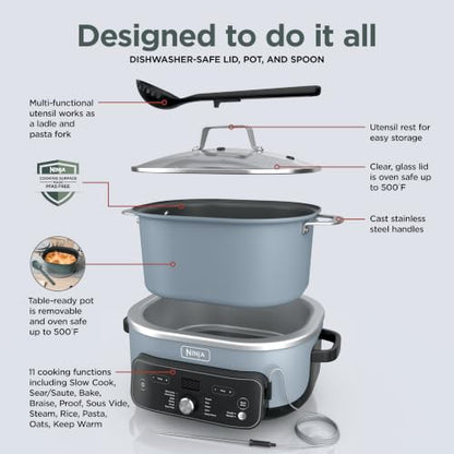Ninja® PossibleCooker™ PRO Plus 11-in-1, 8.5-qt, Trace Blue, MC2002BL