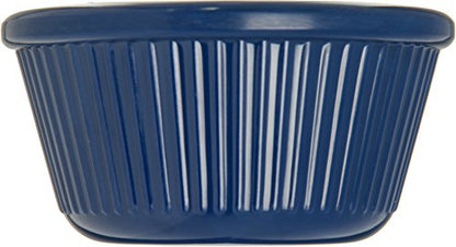 Carlisle FoodService Products Plastic Ramekins, Sauce Bowl For Catering, Kitchen, Restaurant, 3 Ounces, Cobalt Blue