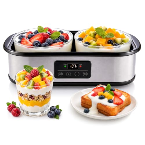 BTZHRI Yogurt Maker Machine, 2 Qt Greek Probiotic Yogurt Maker for Home