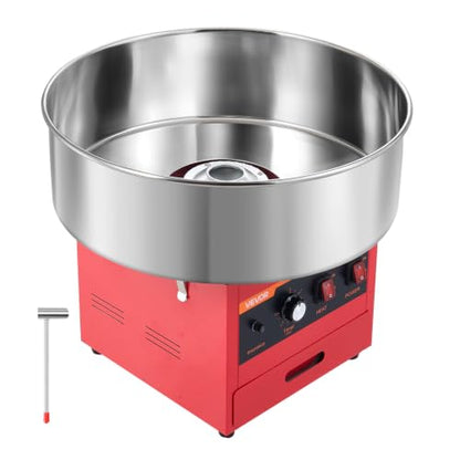 VEVOR Commercial Cotton Candy Machine, 1000W Electric Candy Floss Maker