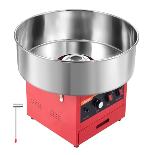 VEVOR Commercial Cotton Candy Machine, 1000W Electric Candy Floss Maker