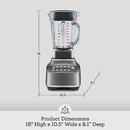 Breville BBL820SHY Q Home Blender, Smoked Hickory