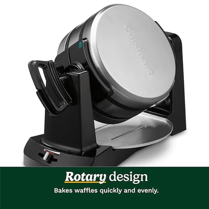 Cuisinart Double Flip Belgian Waffle Maker, WAF-F40NAS, Stainless Steel, Grey and Black