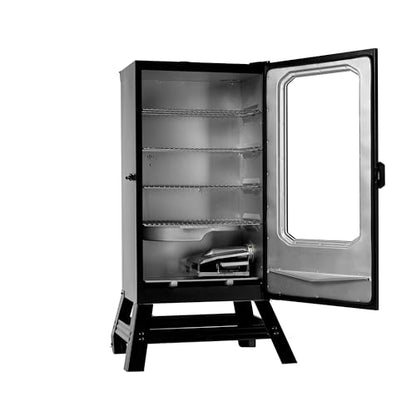 Masterbuilt® 40-inch Digital Electric Vertical BBQ Smoker with Leg Kit, Side Wood Chip Loader and 970 Cooking Square Inches in Black, Model MB20070122