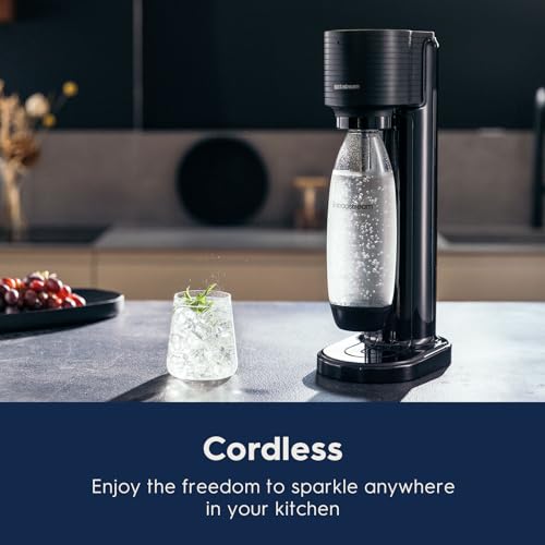 SodaStream Gaia Sparkling Water Maker Kit, Black
