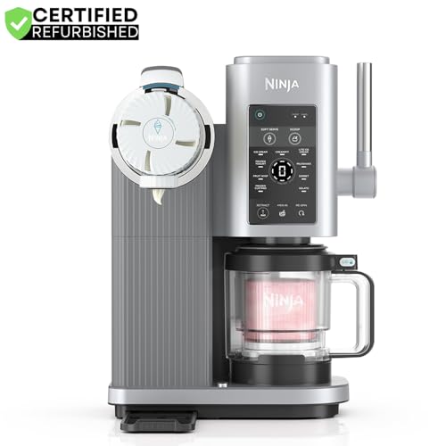 Ninja NC701 CREAMi Swirl 13-in-1 Soft Serve Ice Cream Machine (Renewed) Bundle with 2 YR CPS Enhanced Protection Pack