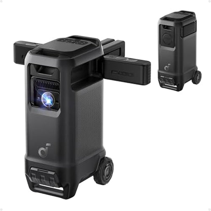 soundcore Nebula X1 Pro Triple Laser 4K Home & Outdoor Cinema Projector, 3500 ANSI Lumens Mobile Theater, 7.1.4 Spatial Sound, Official Dolby Atmos, Optical Zoom, 56000:1 Contrast, Intelligent Setup