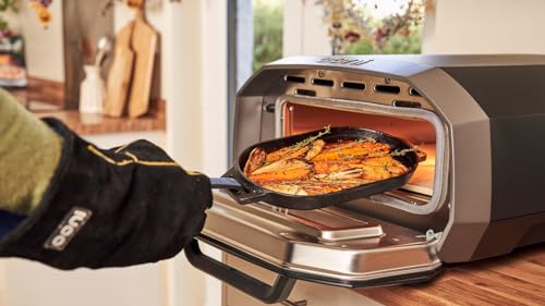 Ooni Volt 12 Electric Pizza Oven - Indoor & Outdoor Versatile Electric Oven, Pizza Cooker with Stone, Indoor and Outdoor Toaster Oven Countertop, Portable Pizza Oven, Cook 12 Inch Pizzas and More