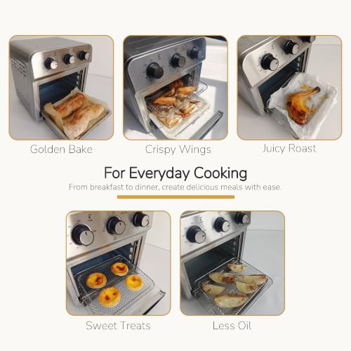 GOLUX 13QT(12L) 1500W Countertop Air Fryer Toaster Oven Combo