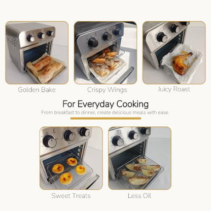 GOLUX 13QT(12L) 1500W Countertop Air Fryer Toaster Oven Combo
