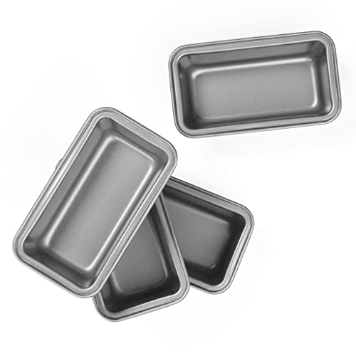 Cuisinart Bread Maker Machine + 4-Count Mini Loaf Pan Set, Automatic Stainless Steel, 12 Programs, 3 Loaf Sizes up to 2 lb, 3 Crust Colors, Nonstick Bundle