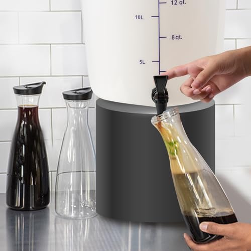 Snap! 5 Gallon Cold Brew Coffee Maker – Low Acid Commercial Cold Brew System with Dual Filtration for Smooth Coffee -Cold Brew Coffee Set-White