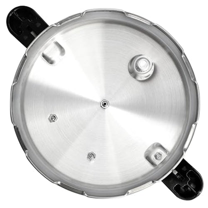 MegaChef 24 Quart Large Capacity Aluminum Stovetop Pressure Cooker for Induction and Gas Stove-Tops