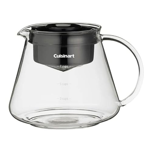 Cuisinart DCB-10P1 Automatic Cold Brew Coffeemaker with 7-Cup Glass Carafe, Silver and Black