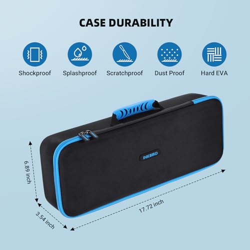 INKBIRD WIFI Sous Vide Cooker ISV-100W Bundle with Storage Case, 1000 Watts Immersion Circulator for Sous Vide, Suvee Cooker Kit for Starter, 14 Preset Receips, Timer