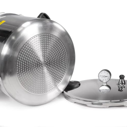 Barton 22-Quart Pressure Canner Pressure Cooker with Pressure Gauge with Rack, Induction Compatible, Steam Canner Polished 22 QT Stovetop Pot Meat, Poultry & Vegetables
