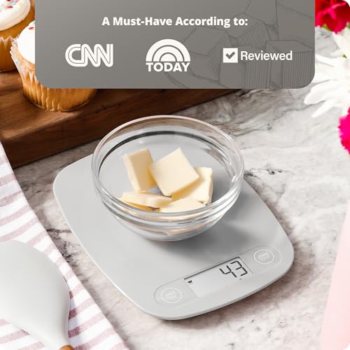 Greater Goods Food Scale – Digital Kitchen Scale, 1g Precision, Easy-Tare & Quick Conversion, Slim Compact Design, Durable & Portable | Ideal for Cooking, Baking & Meal Prep