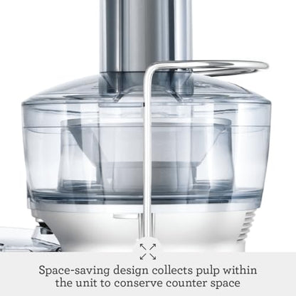 Breville BJE200XL Juice Fountain Compact Centrifugal Machine, 25 fl oz, Silver