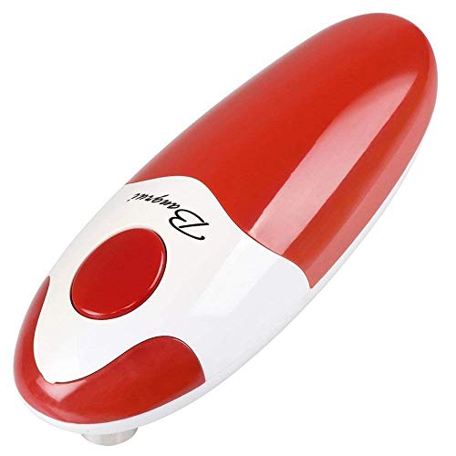 Kitchen Automatic Safety Cordless One Tin Touch Electric Can Opener&Bangrui Professional Electric Can Opener.One-touch switch .Smooth can edge.Being friendly to left-hander and arthritics! (Red)