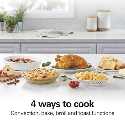 Hamilton Beach Easy Reach 6 Slice Countertop Convection Toaster Oven