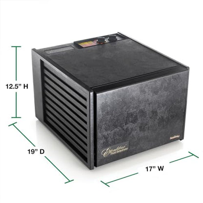Excalibur Electric Food Dehydrator Machine 9-Tray with 26-Hour Timer, Automatic Shut Off Accurate Temperature Control and Fast Drying with 15 Square Feet of Drying Space, 600-Watts, Black