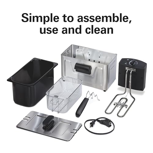 Hamilton Beach 3 Liter Family Style Electric Deep Fryer With Basket