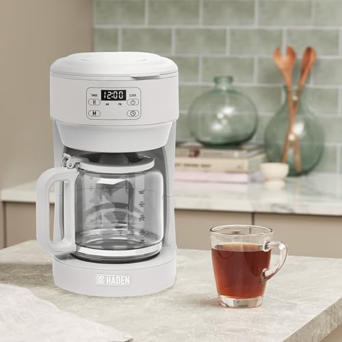 Haden Chelsea 10 Cup Digital Coffee Maker with Glass Carafe